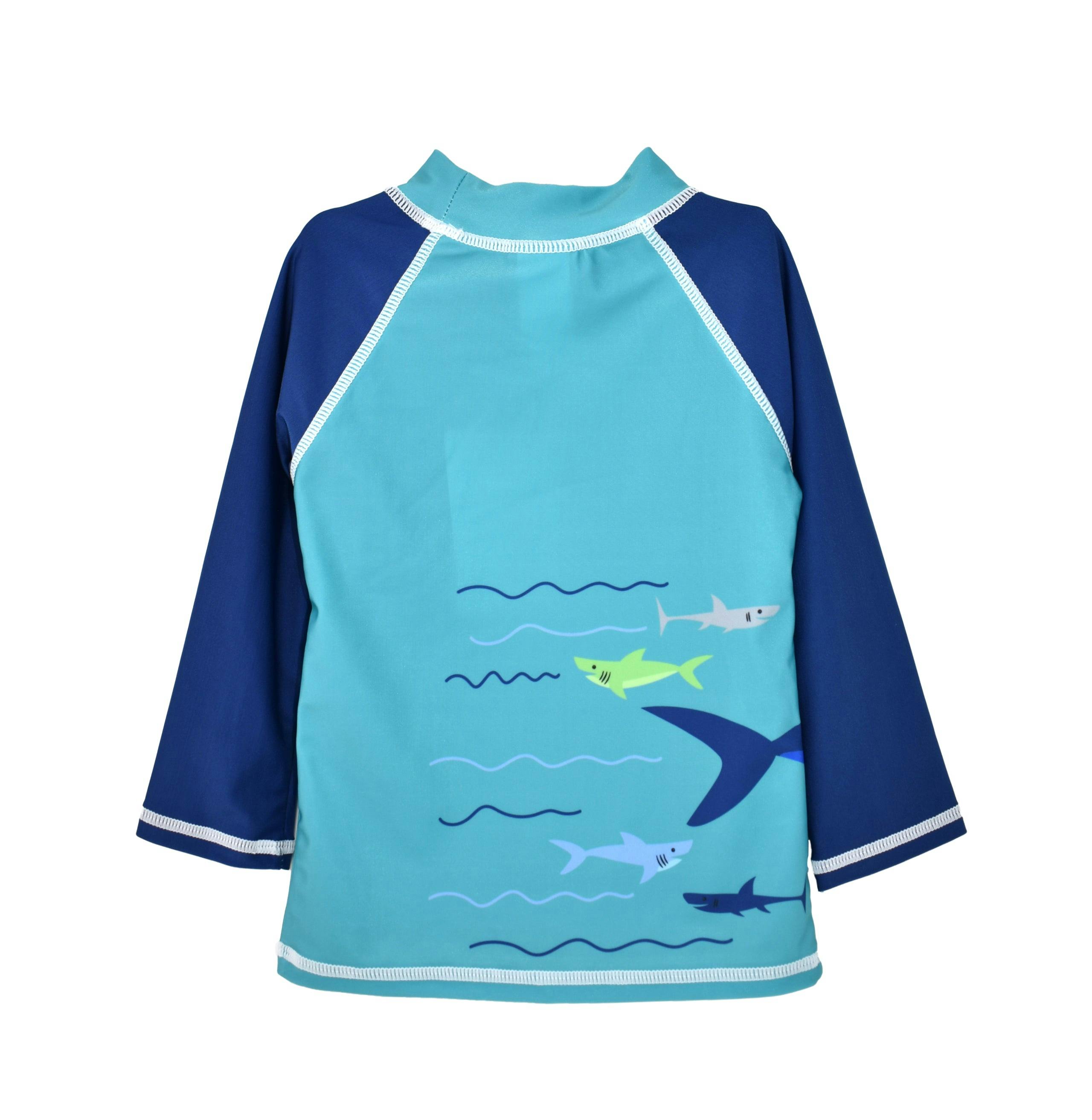 UPF 50+ Graphic Rash Guard Swim Top