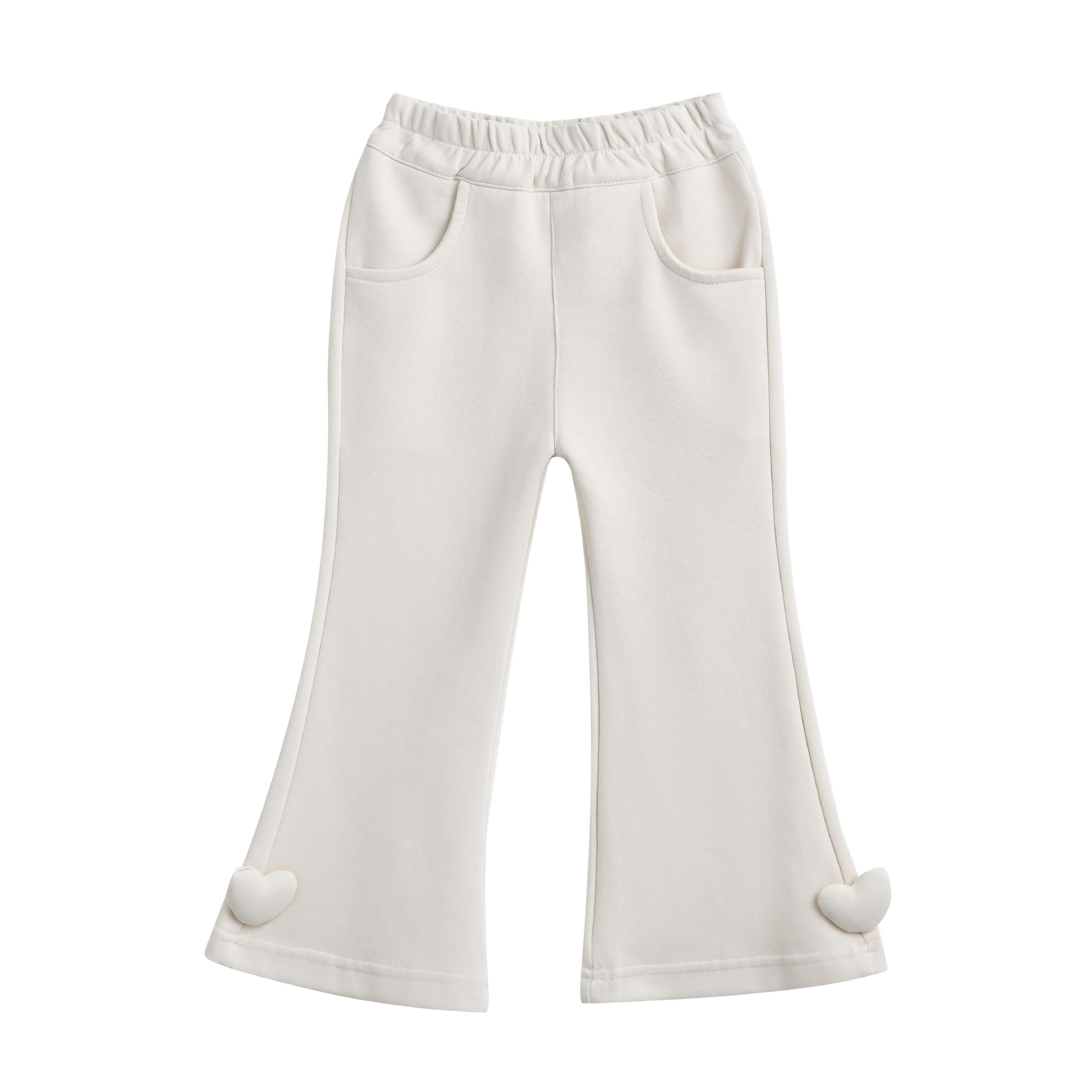 Light Beige Pom-Pom Pants Set