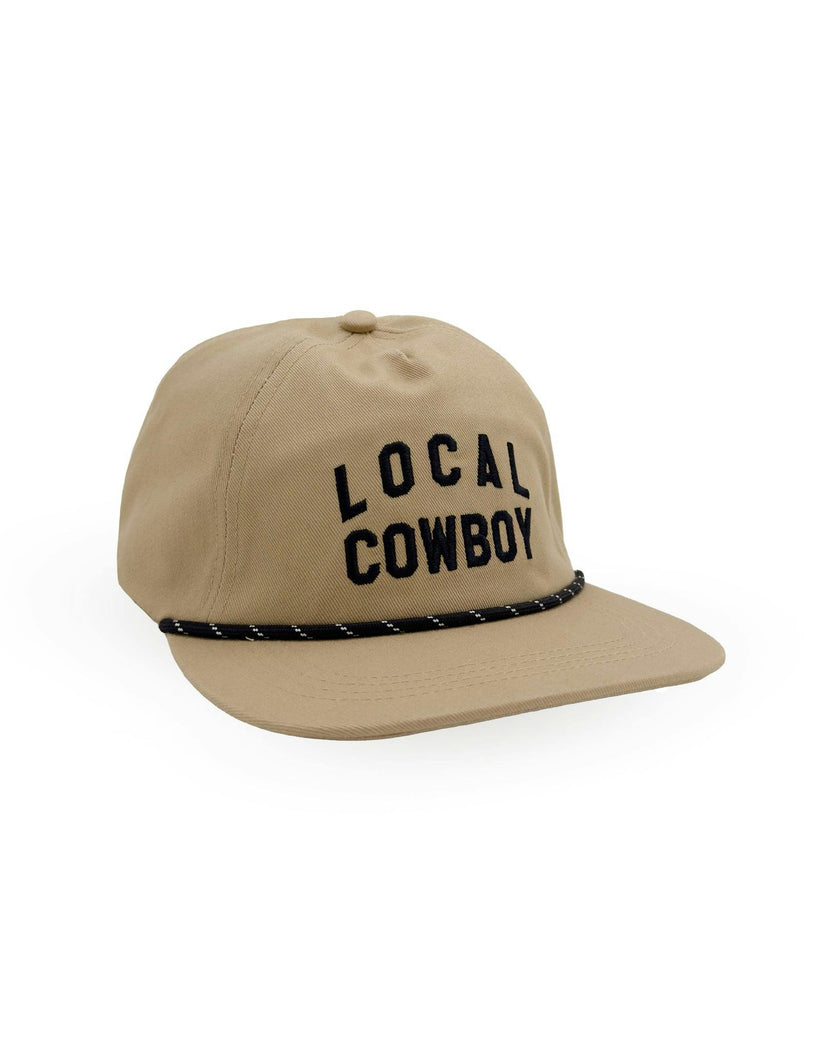 Local Cowboy Snapback Hat - Khaki Twill