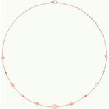 Personalized Initial Pastille Necklace, 18k Rose Gold Plated