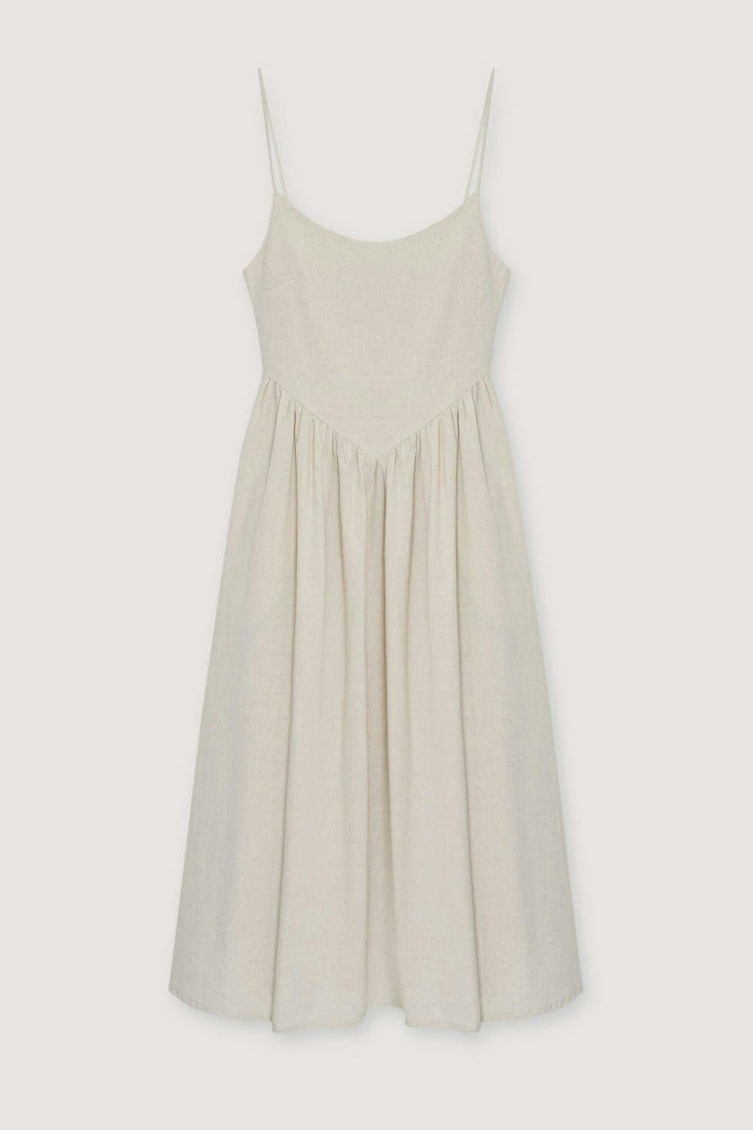 Lippia Woman Dress Sand Vigore