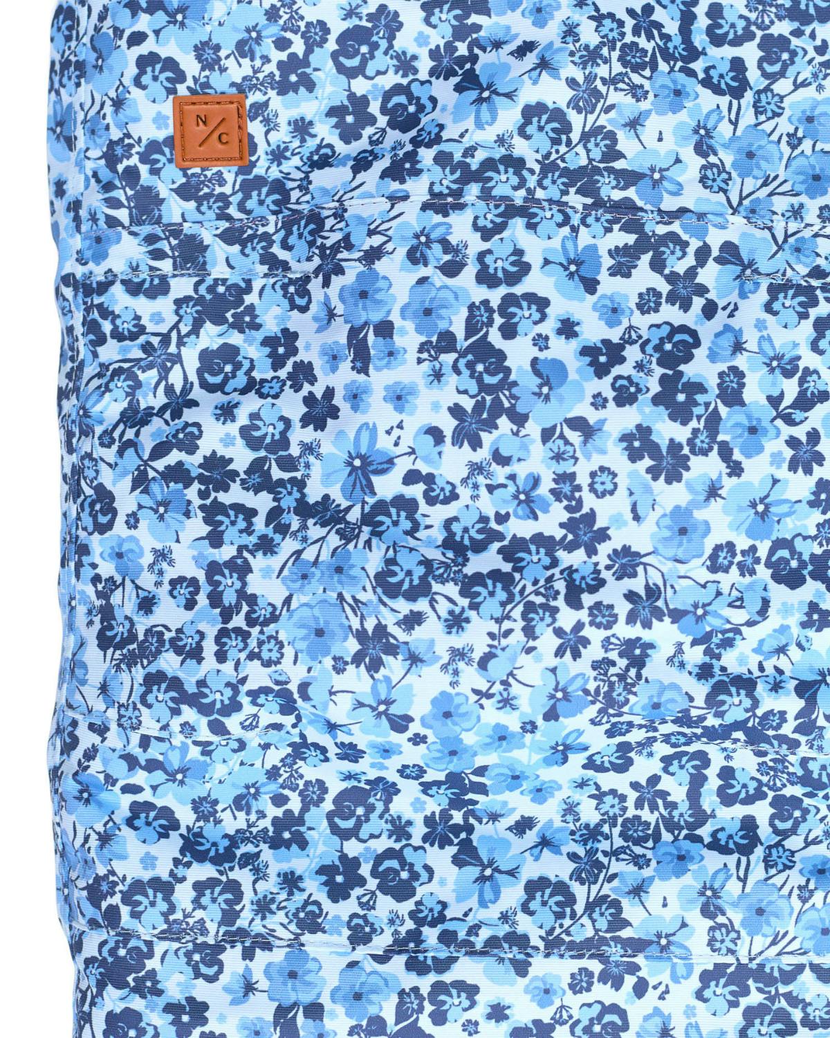 Kids Snow Pant in Blue Ditsy Floral