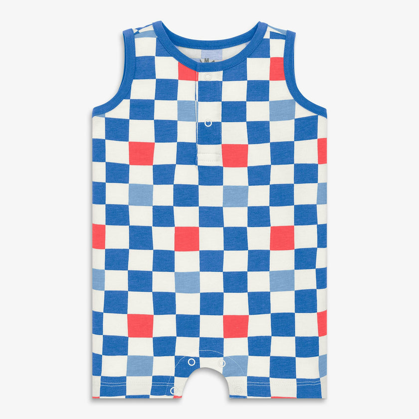 Clearance baby tank shortie in checkerboard
