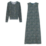 Printed Maxi Jumper Sweater Set