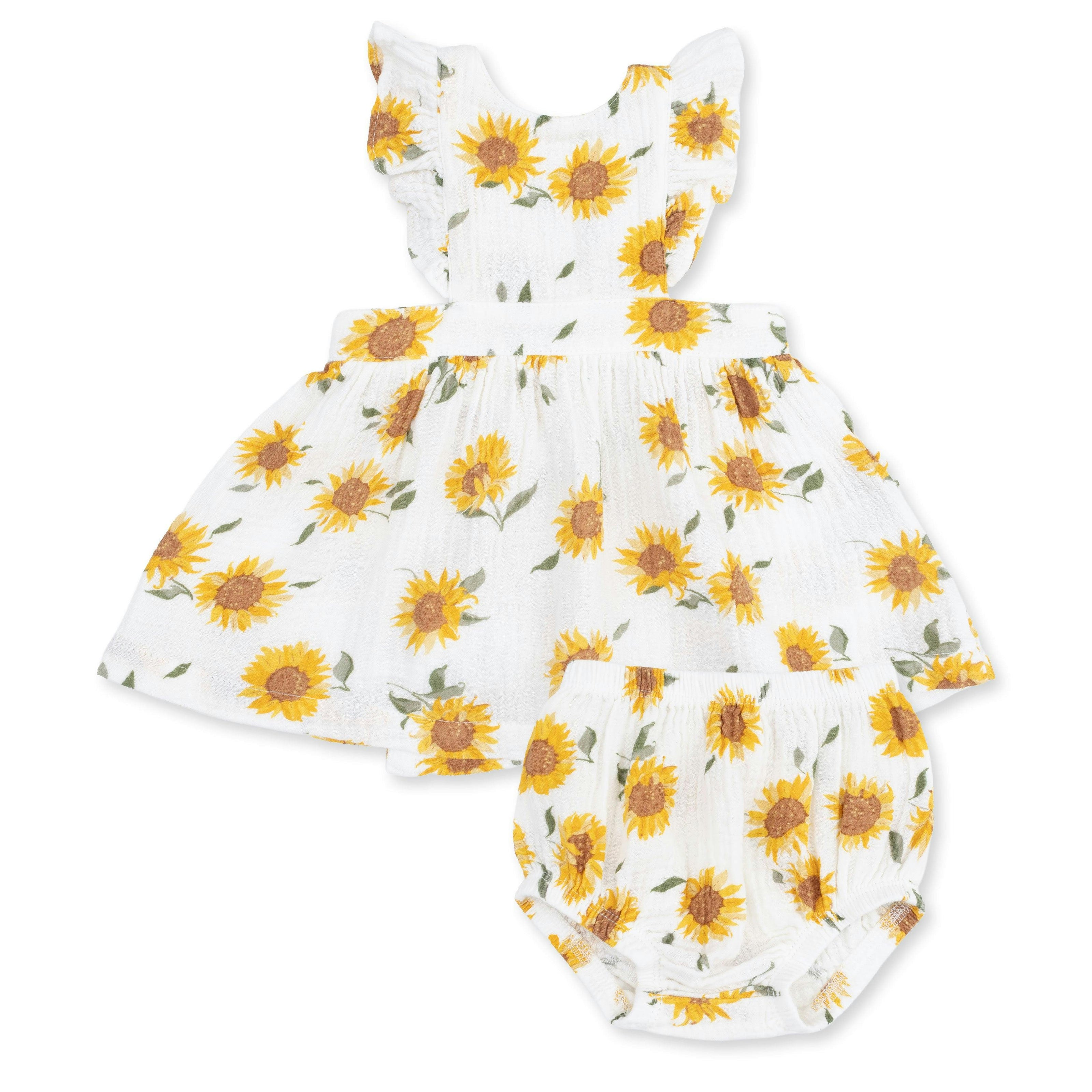 Baby Sunflower - Pinafore and Bloomer