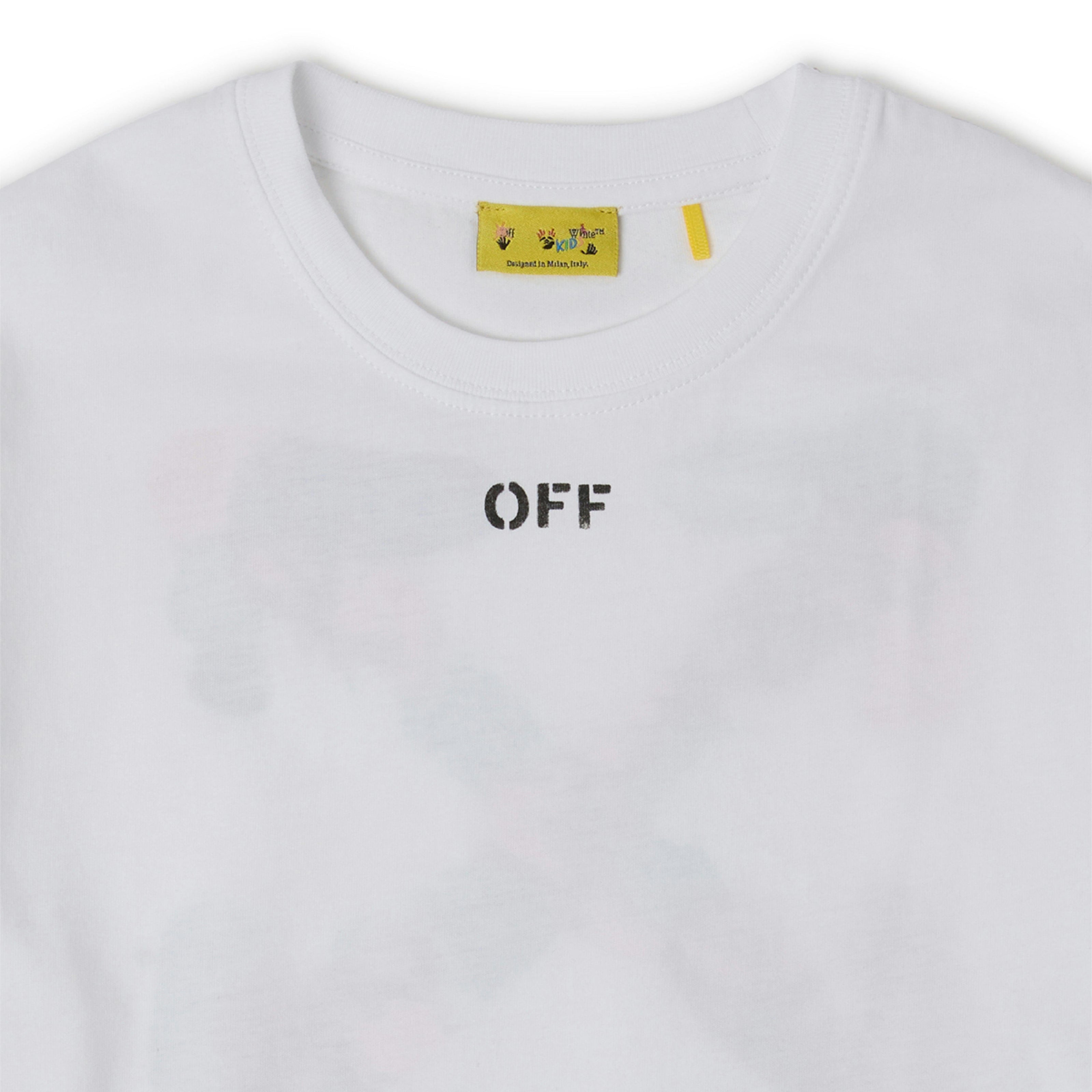 White Arrow Acrylic T‑Shirt