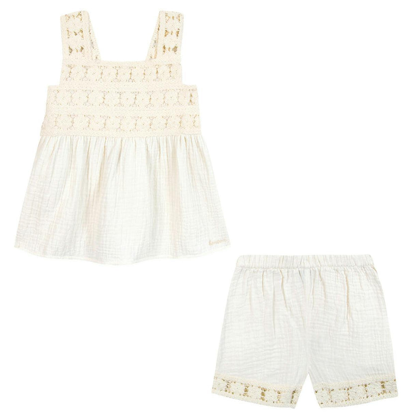 BONTON Nouki Crochet Set - Ecru Bonton