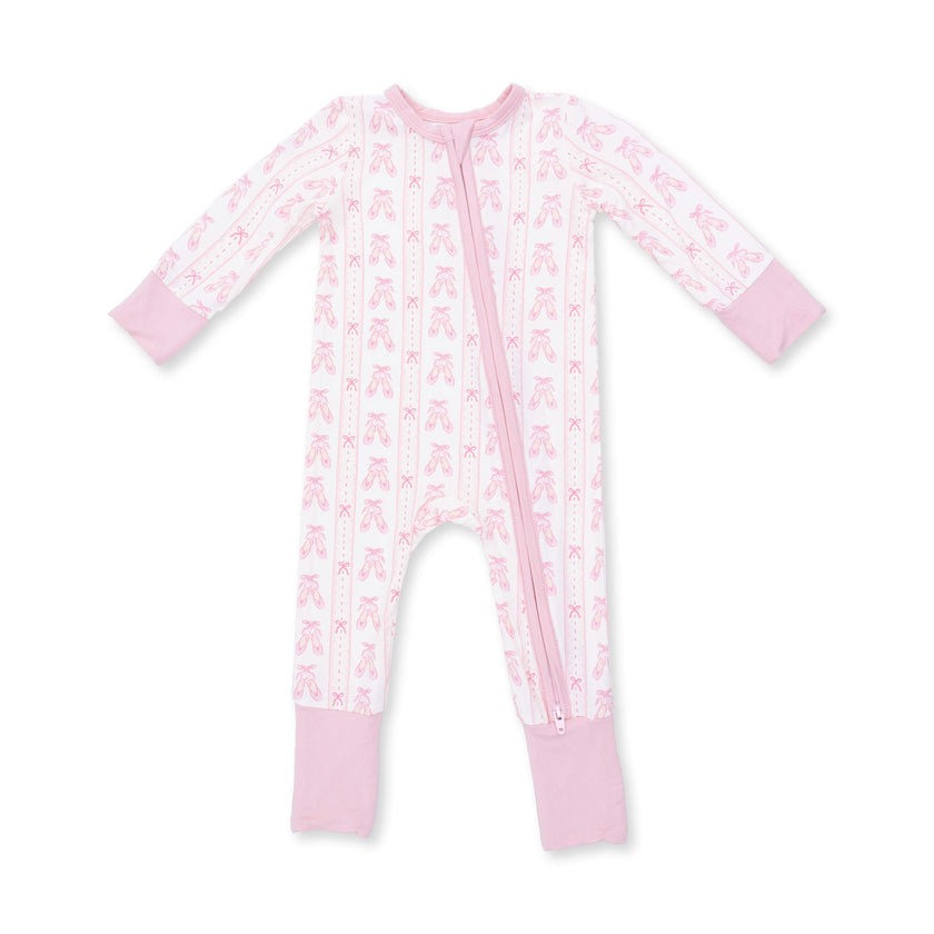 Ballet Shoes Ribbon Stripe - Convertible Romper