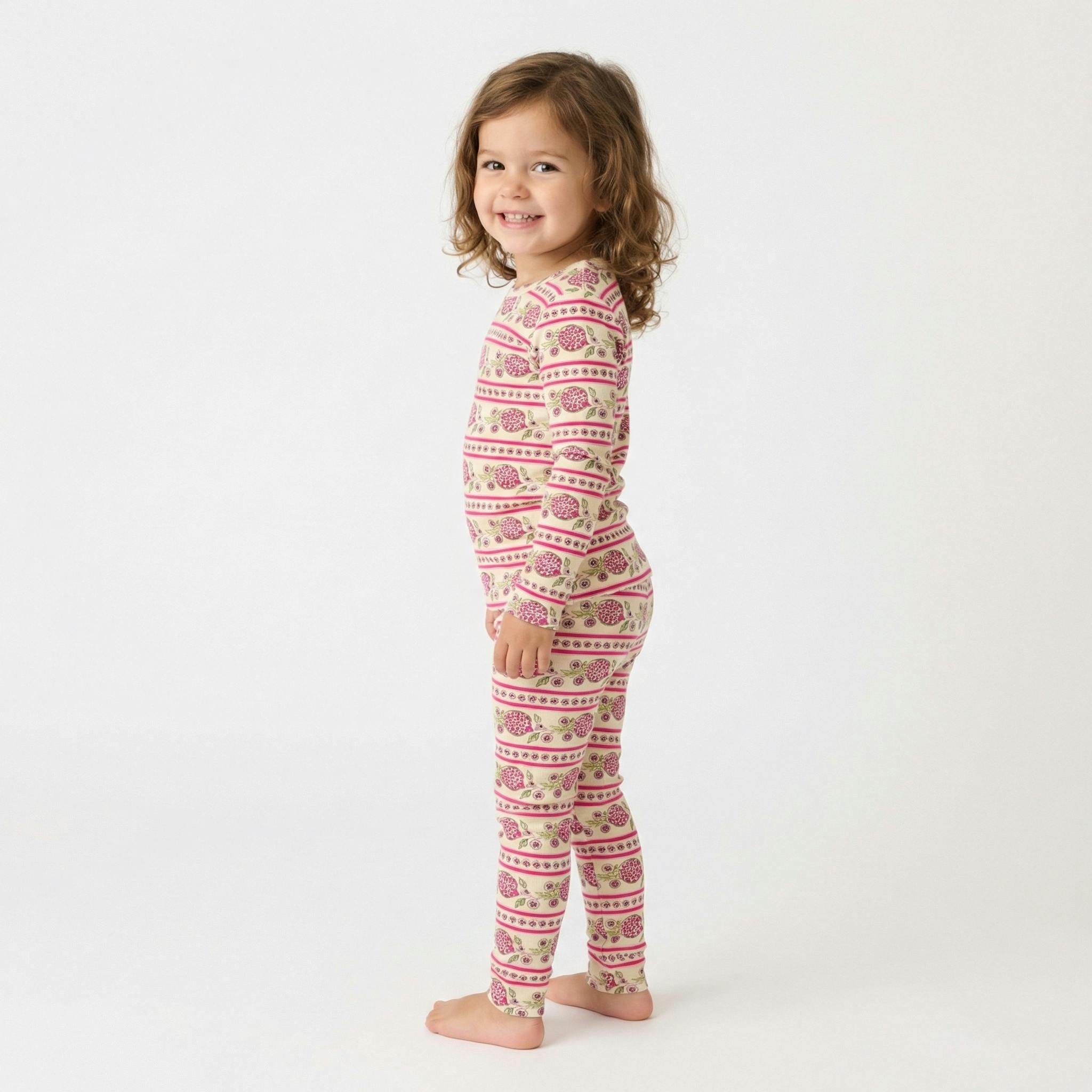 Pomegranate Soiree Bamboo Toddler Pajama