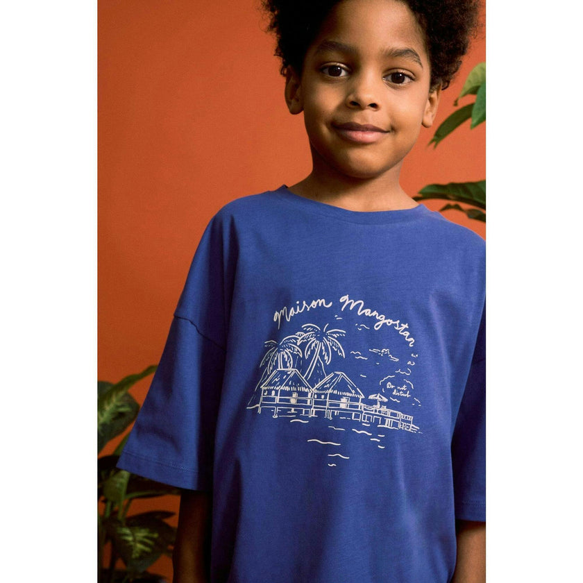 LEISURELY T-SHIRT BLUE