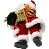 18"  Kringles Red Velvet Santa with Bag