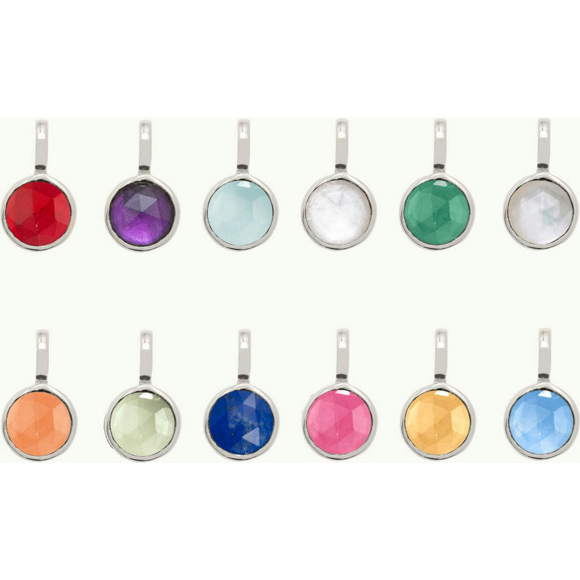 Personalized Birthstone Necklace, Sterling Silver