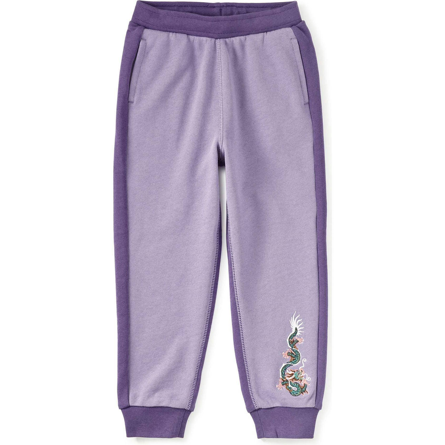 Colorblock Joggers, Purple