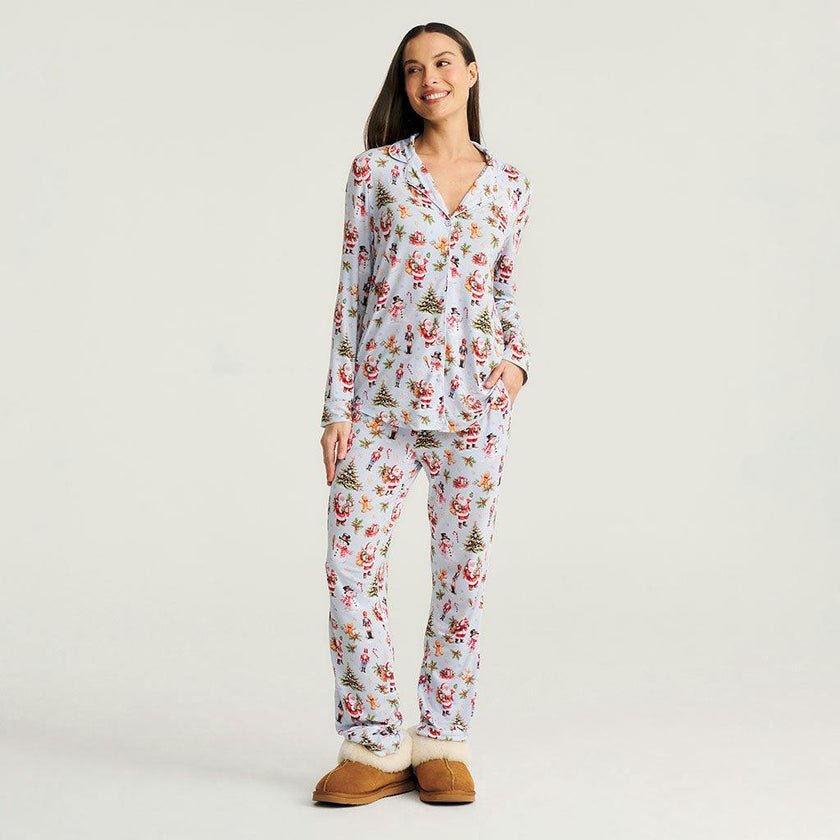 Saint Nicolas Women's Luxe Pajama Pant Set