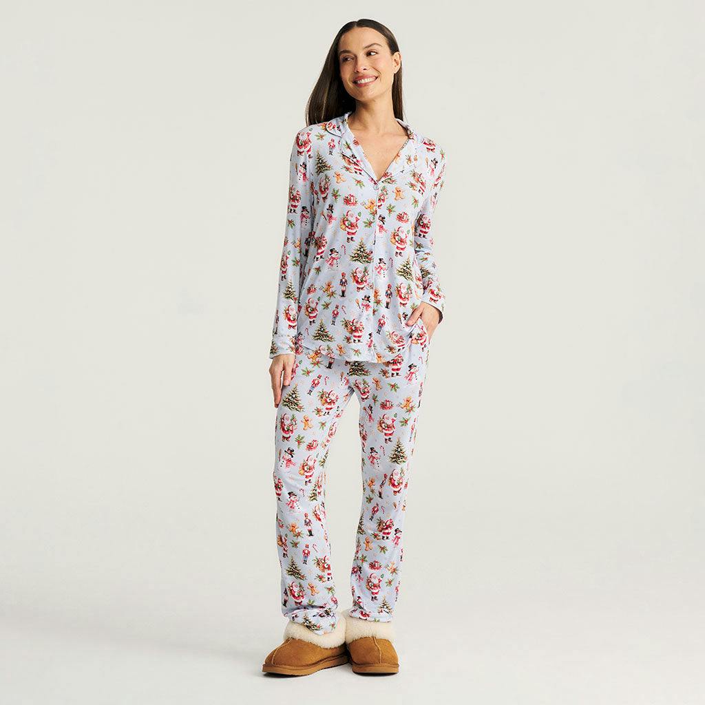 Saint Nicolas Women's Luxe Pajama Pant Set