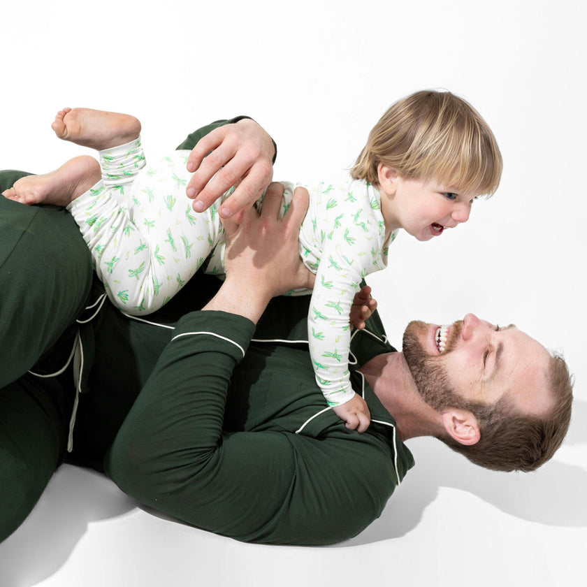 Pine Green Bamboo Men's Pajama Set