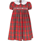 Lottie Hand Smocked Plaid Dress