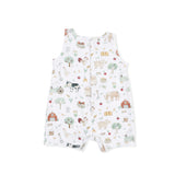 Cute Farm Animals Uni - Sleeveless Shortie Romper