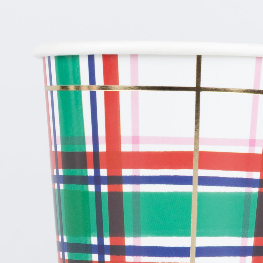 Plaid Cups