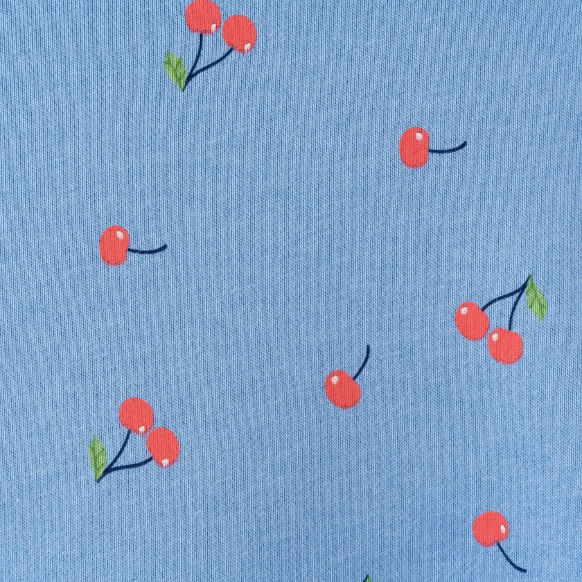Tween Girls Crewneck Sweatshirt & Short Set | Cherry Print
