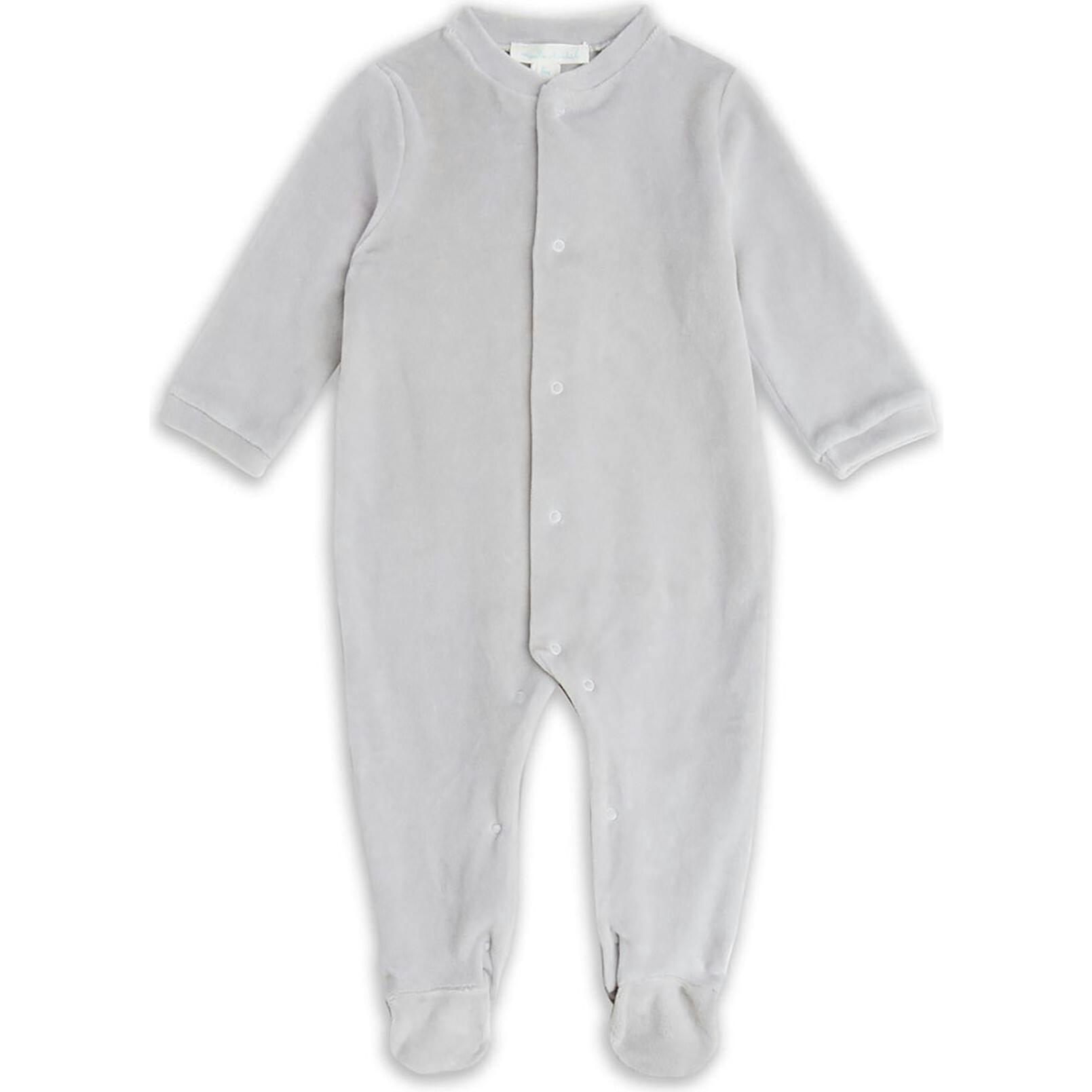 Velour Angel Wing™ Sleepsuit - Blue