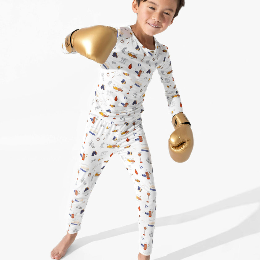 Boxing Bamboo Kids Pajamas
