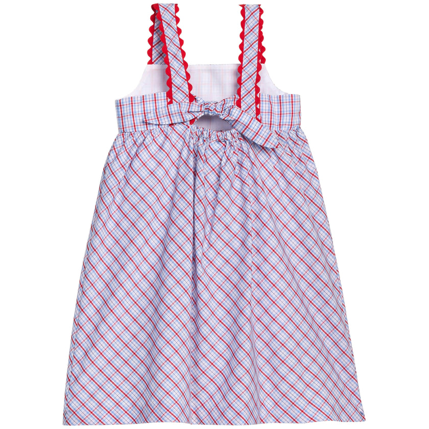 Evie Dress - Patriotic Plaid