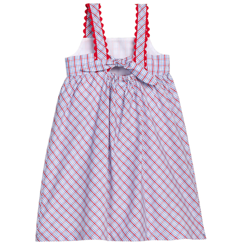 Evie Dress - Patriotic Plaid