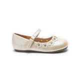 Gold Aurelia Flower Shoes