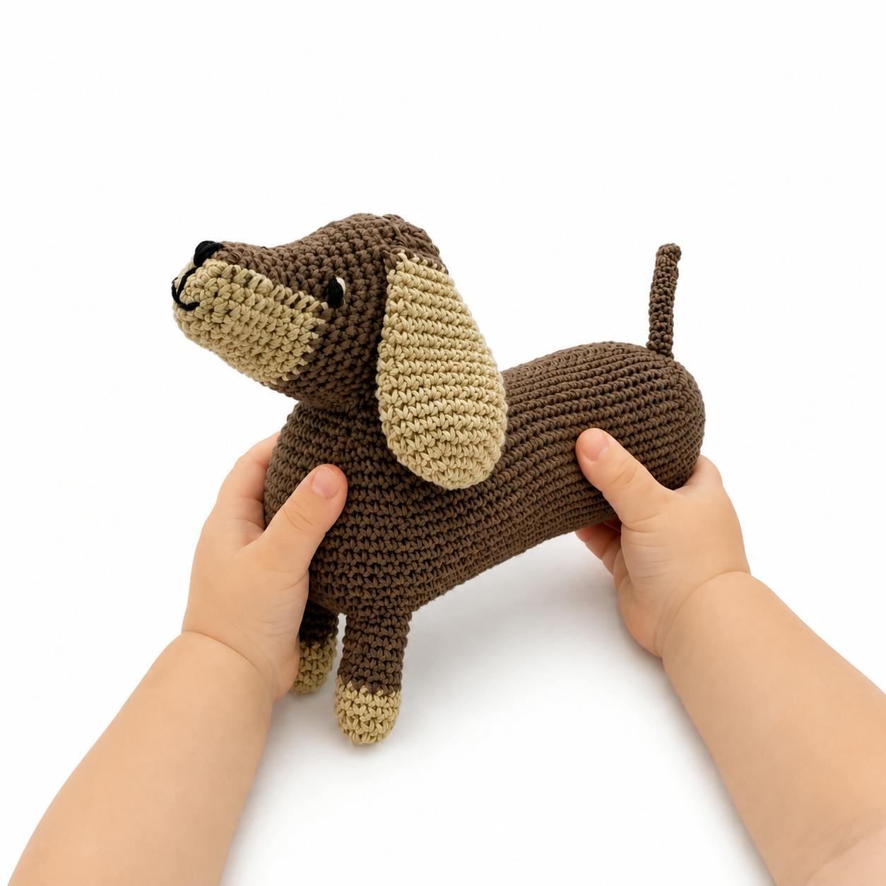 Dachsund Doll 100% organic cotton