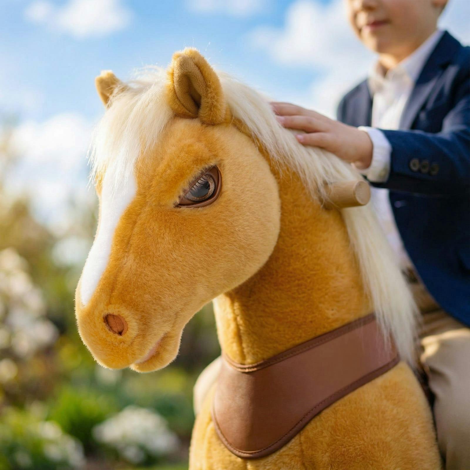Model Y® Horse Ride-On Toy Age 3–4 – Light Brown