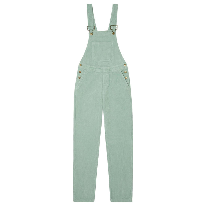 Adult Mint Chunky Cord Overalls