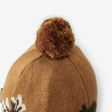 Pinecone & Knitted Pom Beanie