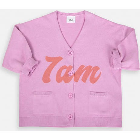 Baby Girls My Boxy Cotton V-Neck Cardigan