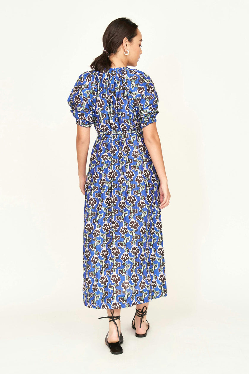 Somerset Dress in Lapis Wildflower