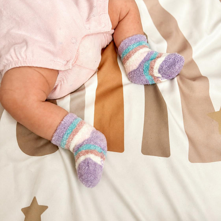 Girl Assorted Pastel Cozy 3pk Infant Hosiery