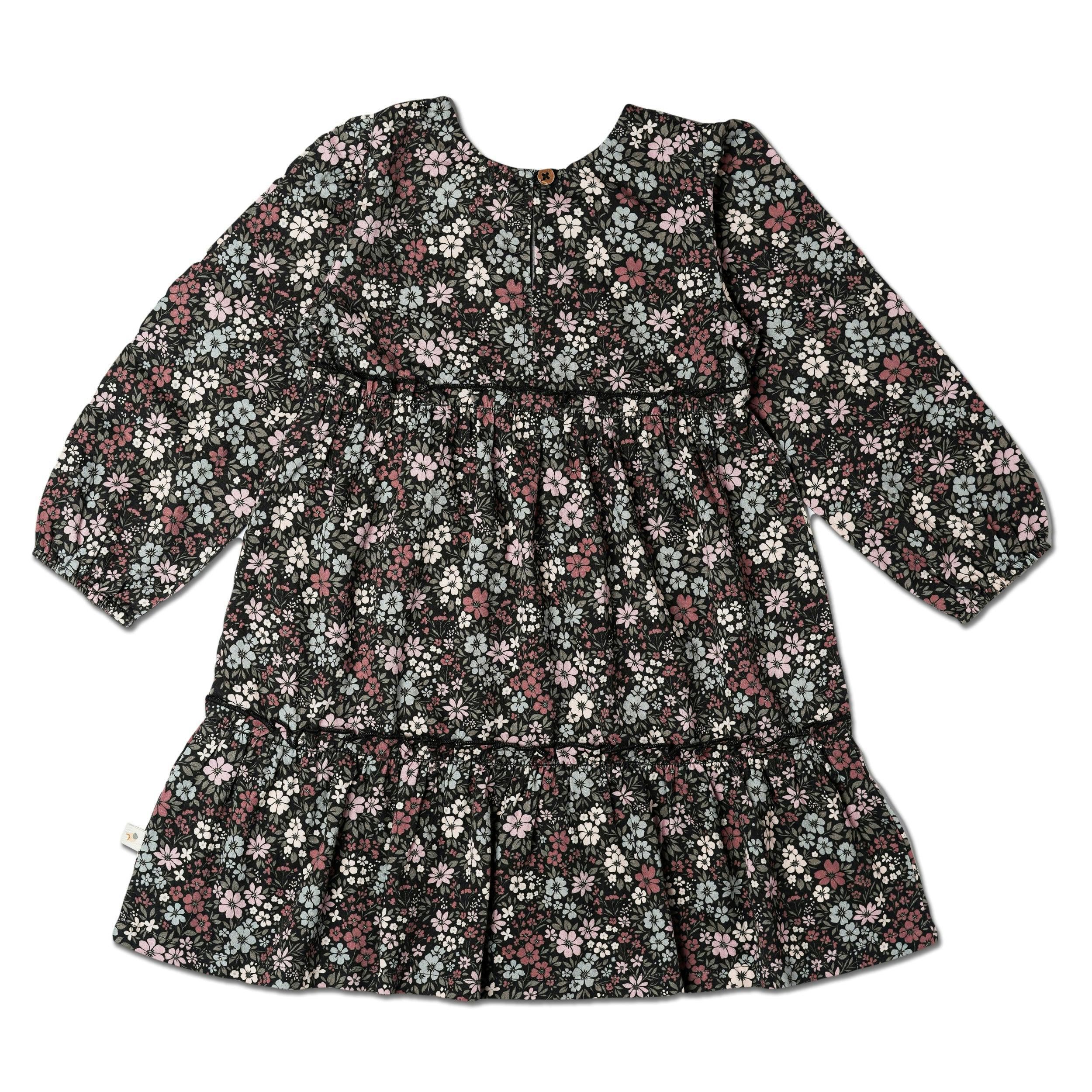 Organic Long Sleeve Tiered Dress