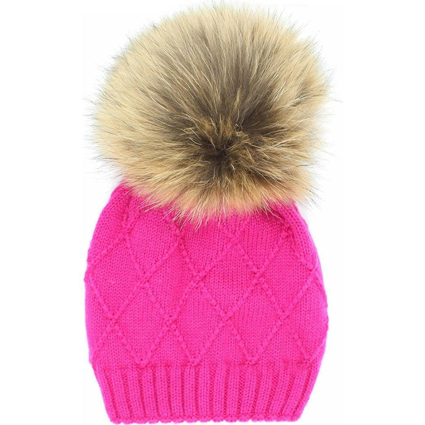Chunky Knit Hat (Snap On Pom Sold Separately)