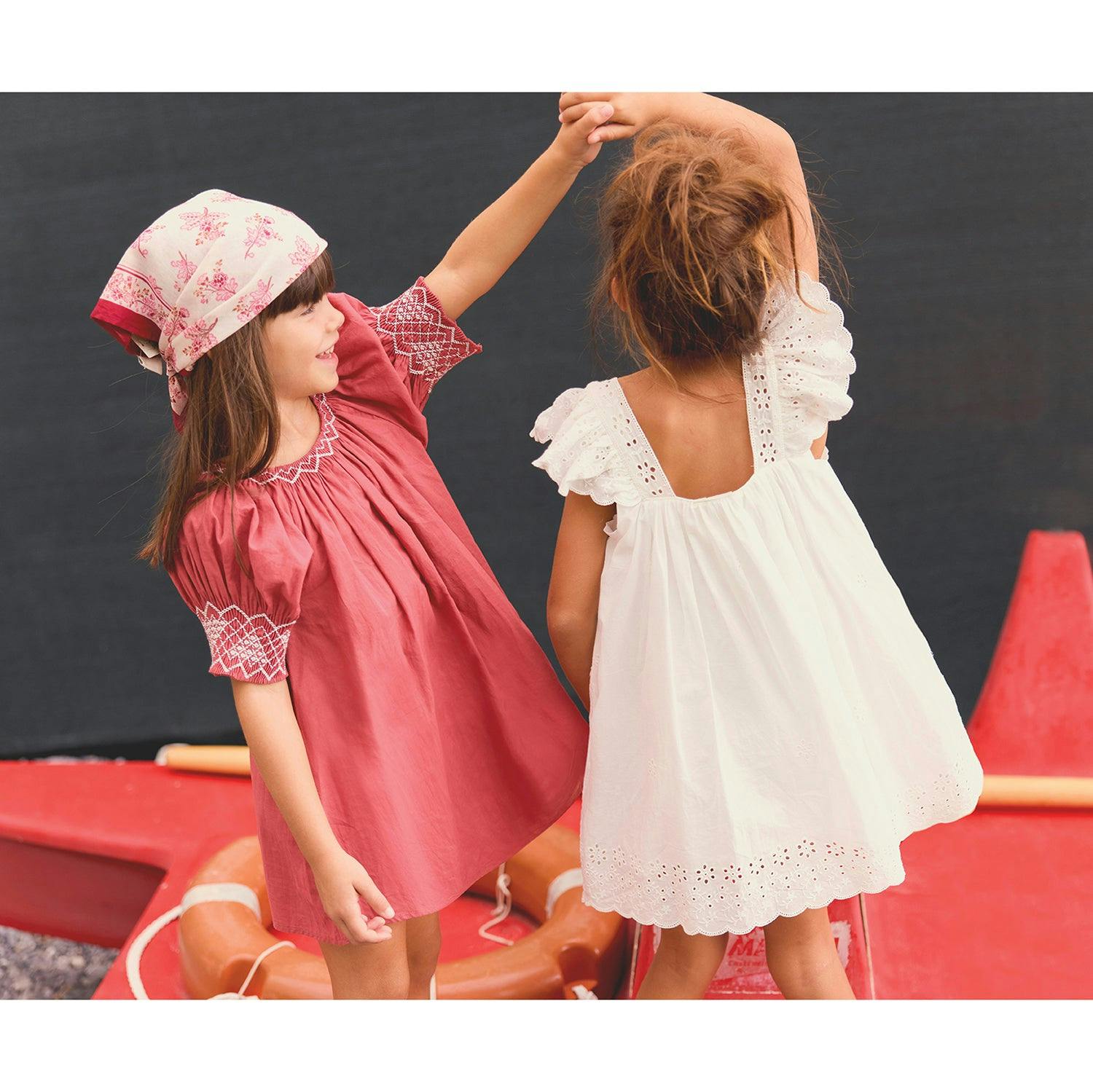 BONTON Embroidered Voile Laura Dress