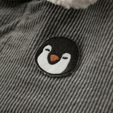 Grey Corduroy Sherpa Reversible Jacket