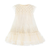 Beige Renoria Lace Sparkle Dress