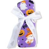 Costumed Ghosts - Glow In The Dark - Purple - Swaddle Blanket