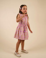 Florence Dress - Emma Floral Purple print