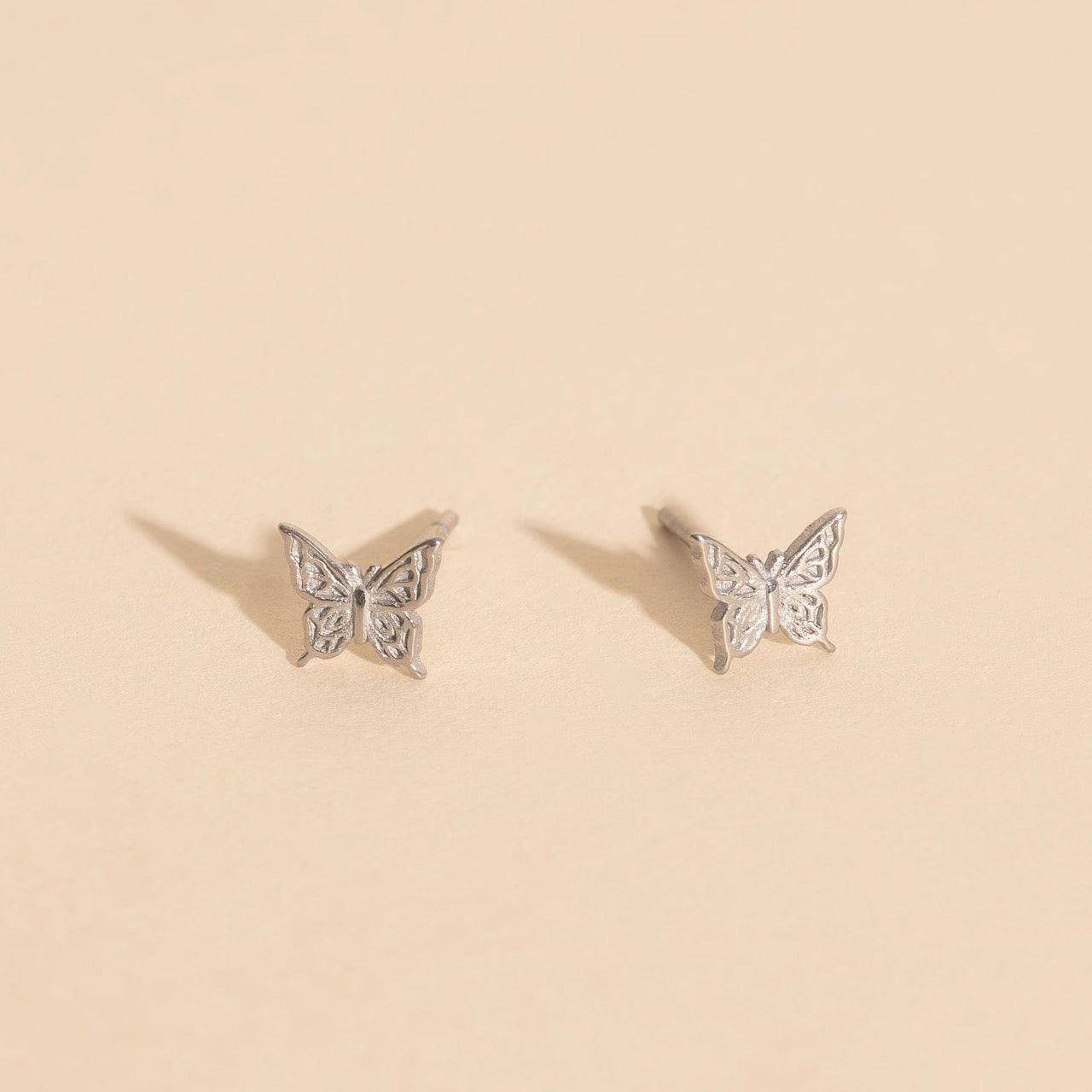 Mini Butterfly Stud Earrings