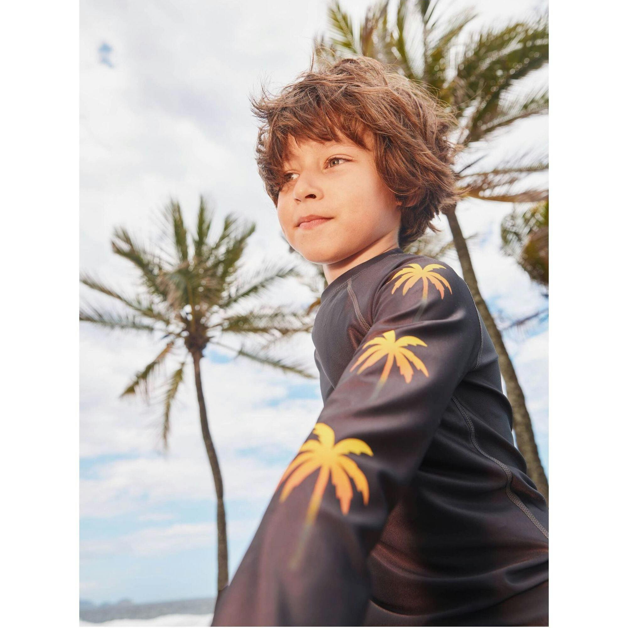 Palm Sleeve Rash Guard, Grey