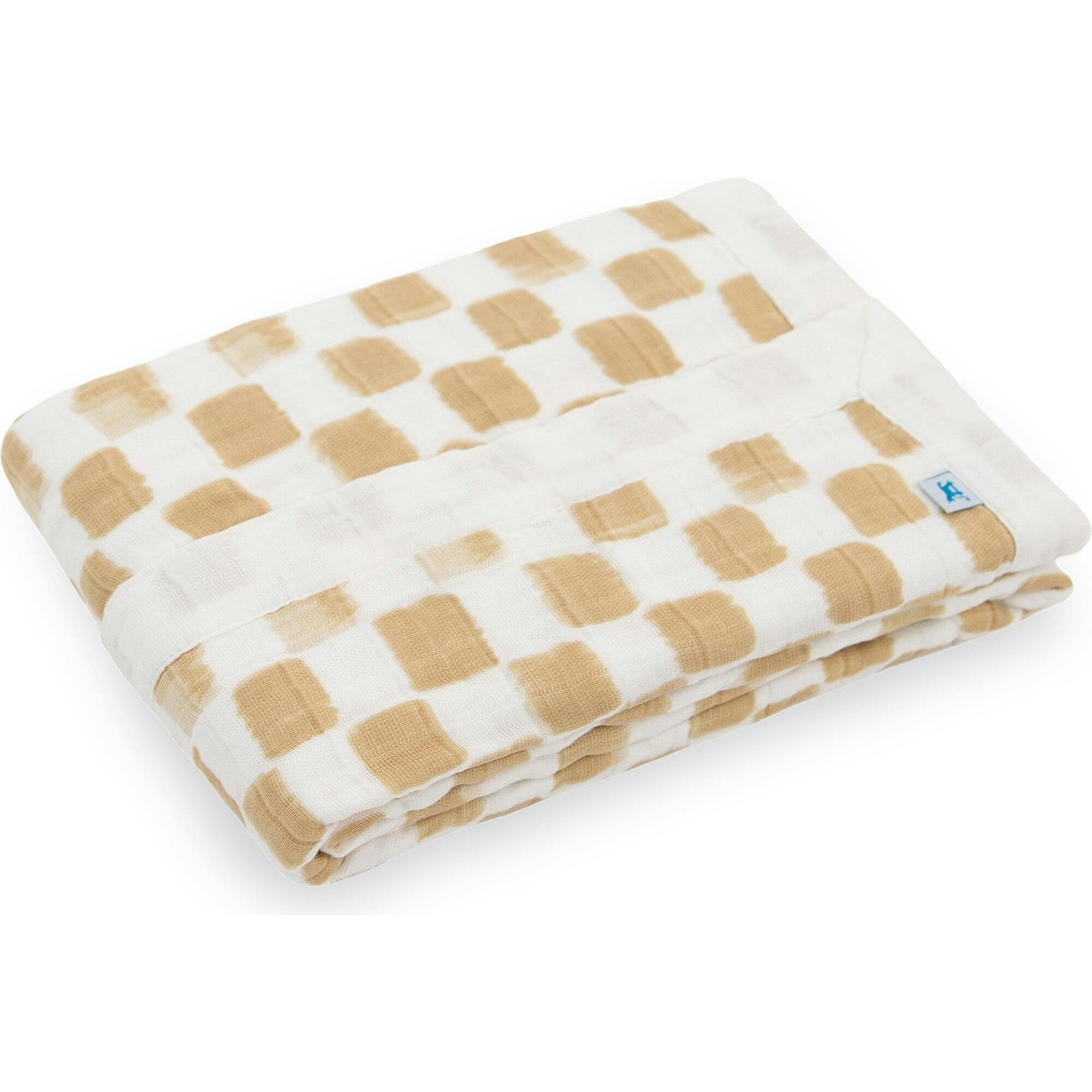 Cotton Muslin Baby Quilt - Adobe Checker