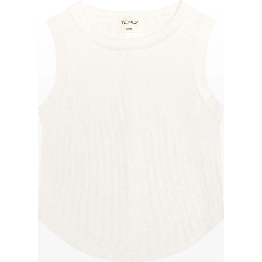 Tenly Rayon Rib Exposed Seam Tank Top