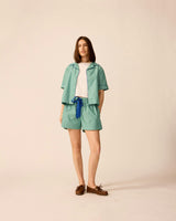 Adult Avenue Shorts in Cucumber Stripe