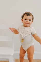Soothe & Snap Pacifier Bib- Rosemilk Bloom