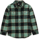 Flannel Button Up Shirt, Green